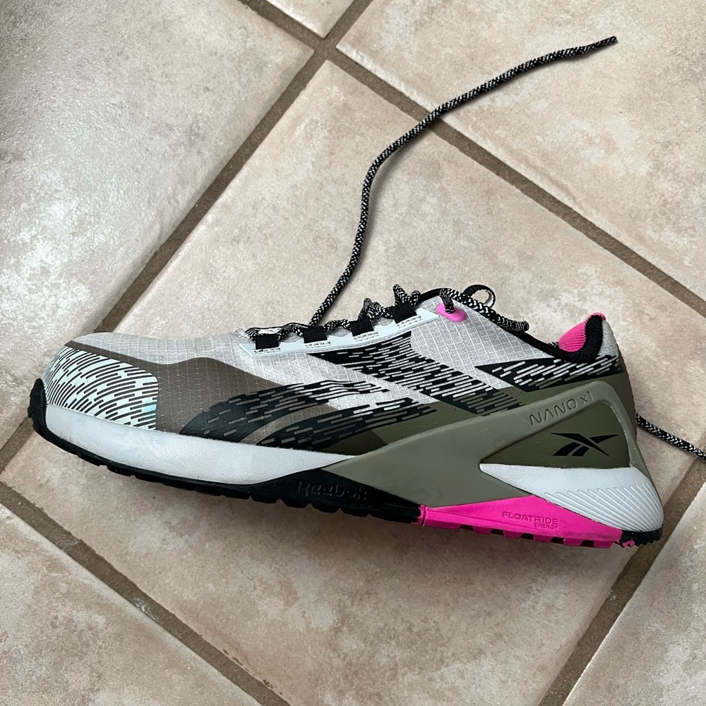 Reebok Nano X1 Women’s Comp Toe Shoe - Gray / Pink/Green